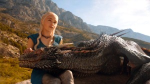 Daenerys-Targaryen-And-Dragon